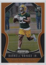 2019 Panini Prizm Rookies Orange Prizm 244/249 Darnell Savage Jr #383 4f5