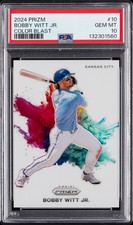 2024 Prizm Bobby Witt Jr Color Blast RARE CHASE!! Gem Mint PSA 10