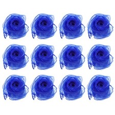 12Pcs Dance Scarves 24" x 24" Juggling Scarves for Magic Music Blue
