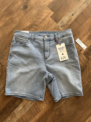 Gloria Vanderbilt Women's Amanda Classic Shorts Size 4 Brand New Slimming Panel