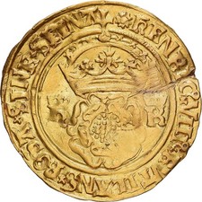 [#1545924] Henry VIII, Crown of the Double Rose, 1526-1544, London, Gold, BB, Spi
