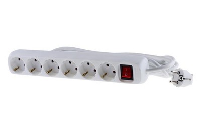 Mercodan 503800009 6 Steckdosen Schuko Steckdosenleiste.