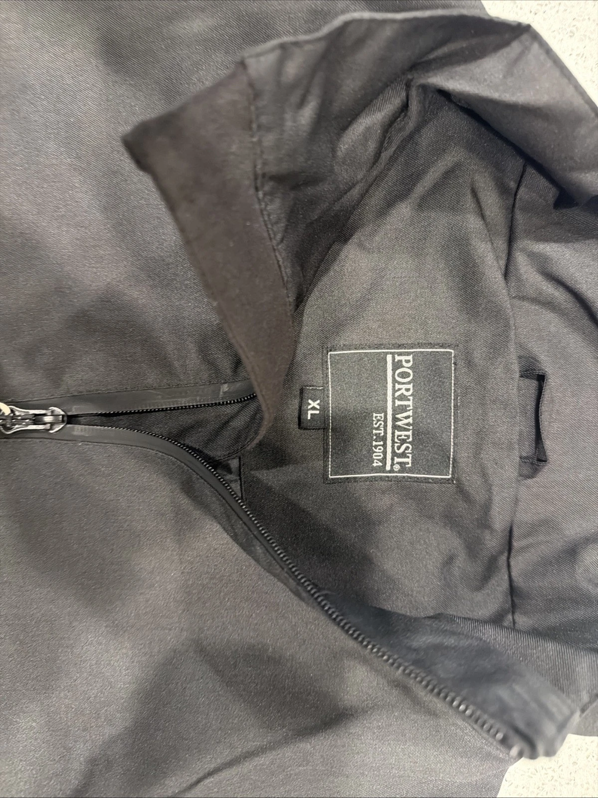 Portwest Men’s Full Zip  Black KS361 Size XL NWT image 3