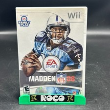 Madden NFL 08 Wii (Nintendo Wii, 2007) EA Sports Football Complete W/ Manual