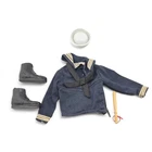 Vintage G.I. Joe Navy Dress Blues Uniform Shirt Hat Boots Club Hasbro