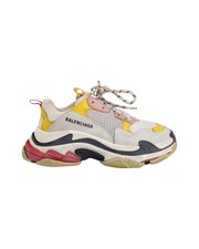 Balenciaga Triple S Sneakers In Leather And Mesh Men Multicolor Size 38