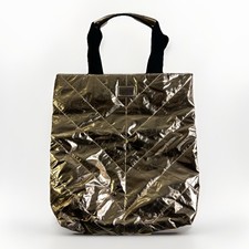 Victoria's Secret Rose Gold Metallic Tote Bag Quilted Limited Edition