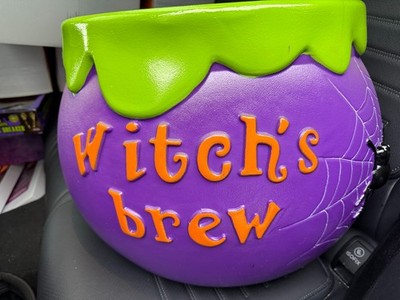 Mr. Halloween Witch's Brew 14'' Lighted Blow Mold New Mr. Christmas Candy Holder