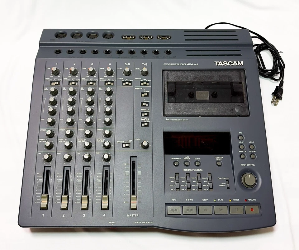 Tascam Portastudio 424 mkII Cassette Multitrack Recorder Tested Vintage MTR JP - Image 2 of 4