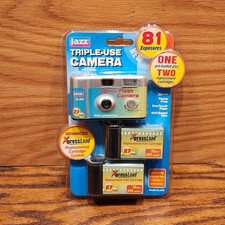 Vintage Jazz Triple-Use Disposable Camera 35mm Flash  Film 81 Exposures XLJ66