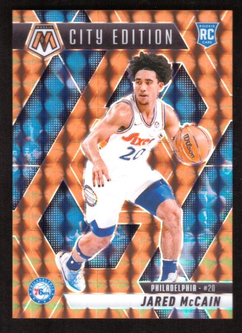 2024-25 Panini Mosaic Jared McCain City Edition Bronze Prizm RC 08/75 76ers
