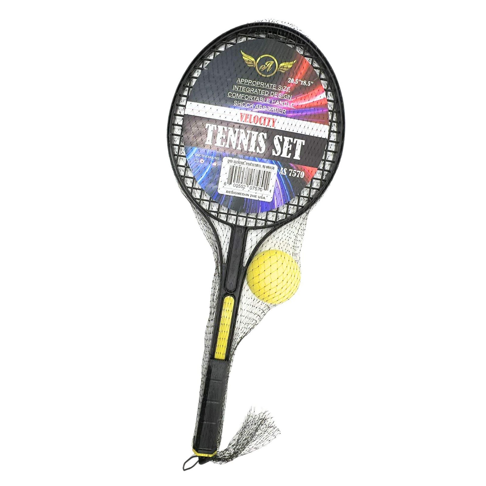 20.5" x 8.5" Tennis Set for Kids &ndash; Lightweight Rackets wit