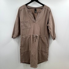 Bobi Los Angeles Tan  Mini Sweater Dress Size Large