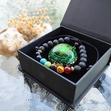 Day Day Up 7 Chakra Gemstone Reiki Healing Crystals Chakra Orgonite Pendant
