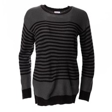 LuLaRoe Mariah Sweater Top - Black  Gray - X-Large