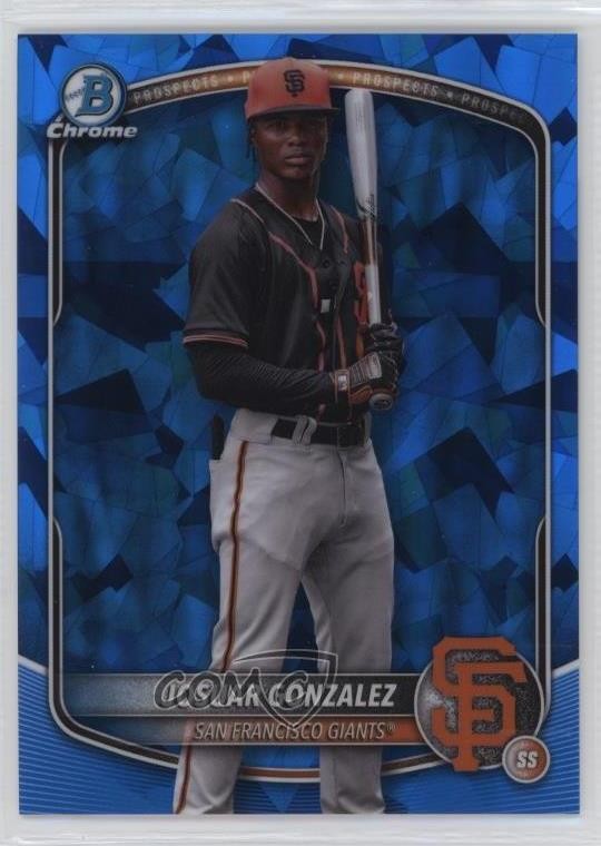 2025 Bowman Chrome Sapphire Edition Prospects Image Variation SP Josuar Gonzalez