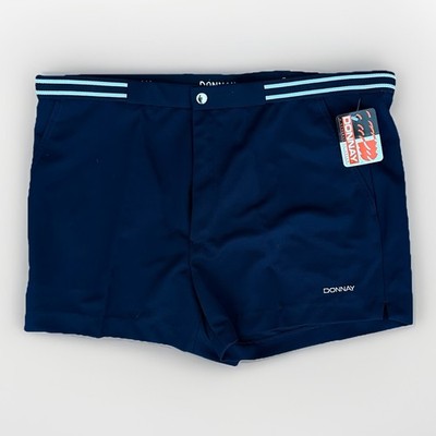 Vintage Donnay Tennis Shorts Womens Size 20 Navy White NEW With Tags 1970s 1980s