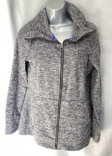 Ladies Regatta Grey Fleck Full Zip Fleece Jacket Size 8 480S