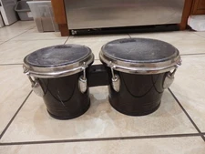 Vintage  Toca Player’s Series Bongos,  Kaman, Black, 6.5” & 8” Heads