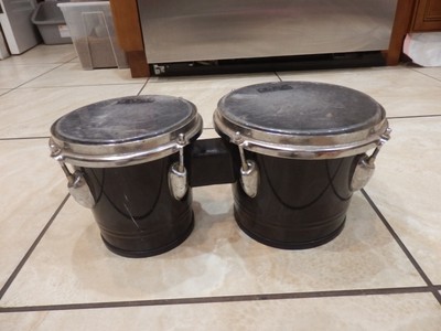 Vintage  Toca Player s Series Bongos,  Kaman, Black, 6.5  & 8  Heads