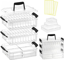 Bead Organizer Box 58 Pcs, 3-Tier Stackable Storage Box, and 3 Different Contain