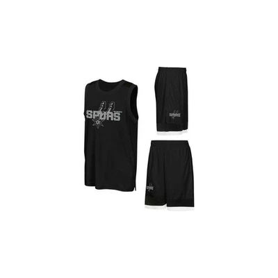 Maillot et Short NBA San Antonio Spurs Outerstuff Poly Noir pour Junior - Photo 1/3