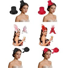 1Pc Women Mini Top-hat Clip for Party Fascinator Base Alligator Clips for Party