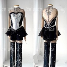 Figure Skating Dress Ice Skating Dress black Competition Skating Wear