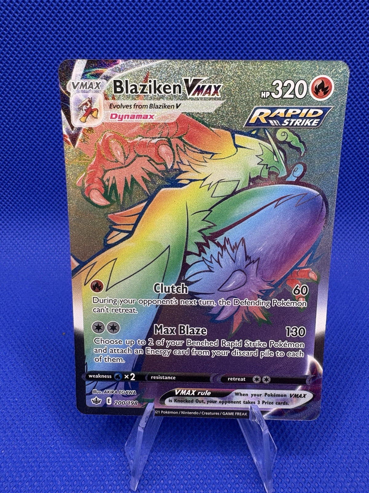 2021 POKEMON SWORD & SHIELD CHILLING REIGN 200 FULL ART/BLAZIKEN VMAX SECRET