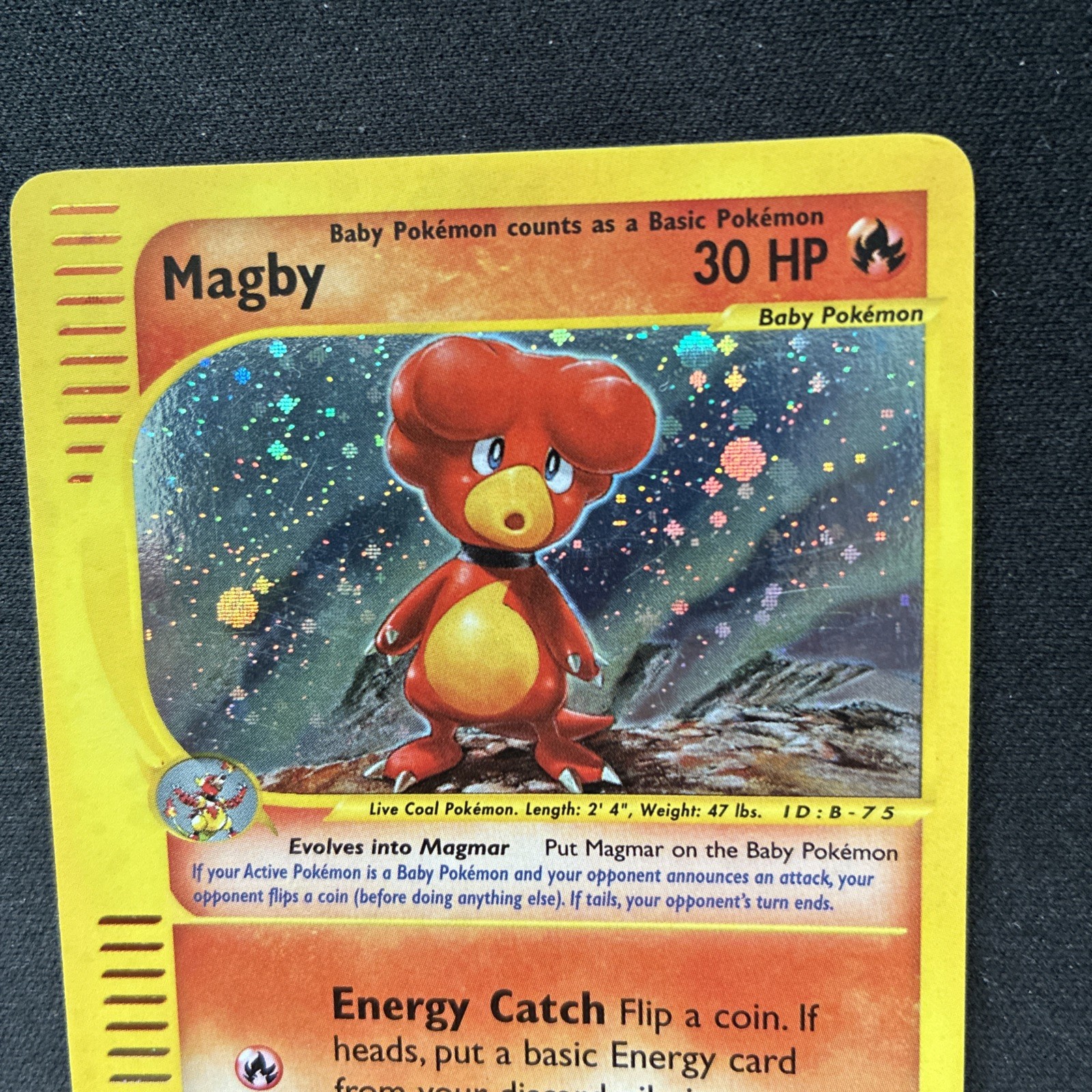 Magby Holo Rare 17/165 E-Series Expedition Base Set WOTC Vintage Pokemon - NM 🔥