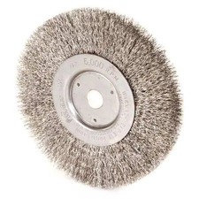 Weiler 93393 Crimped Wire Wheel Wire Brush, Threaded Arbor