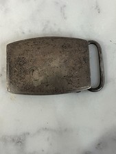 Vintage Sterling Silver S  G Belt Buckle