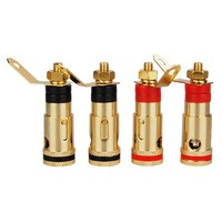 Dynavox Bananenbuchsen Zum Einbau 4Er Set Bananen Einbau Buchsen Bananas