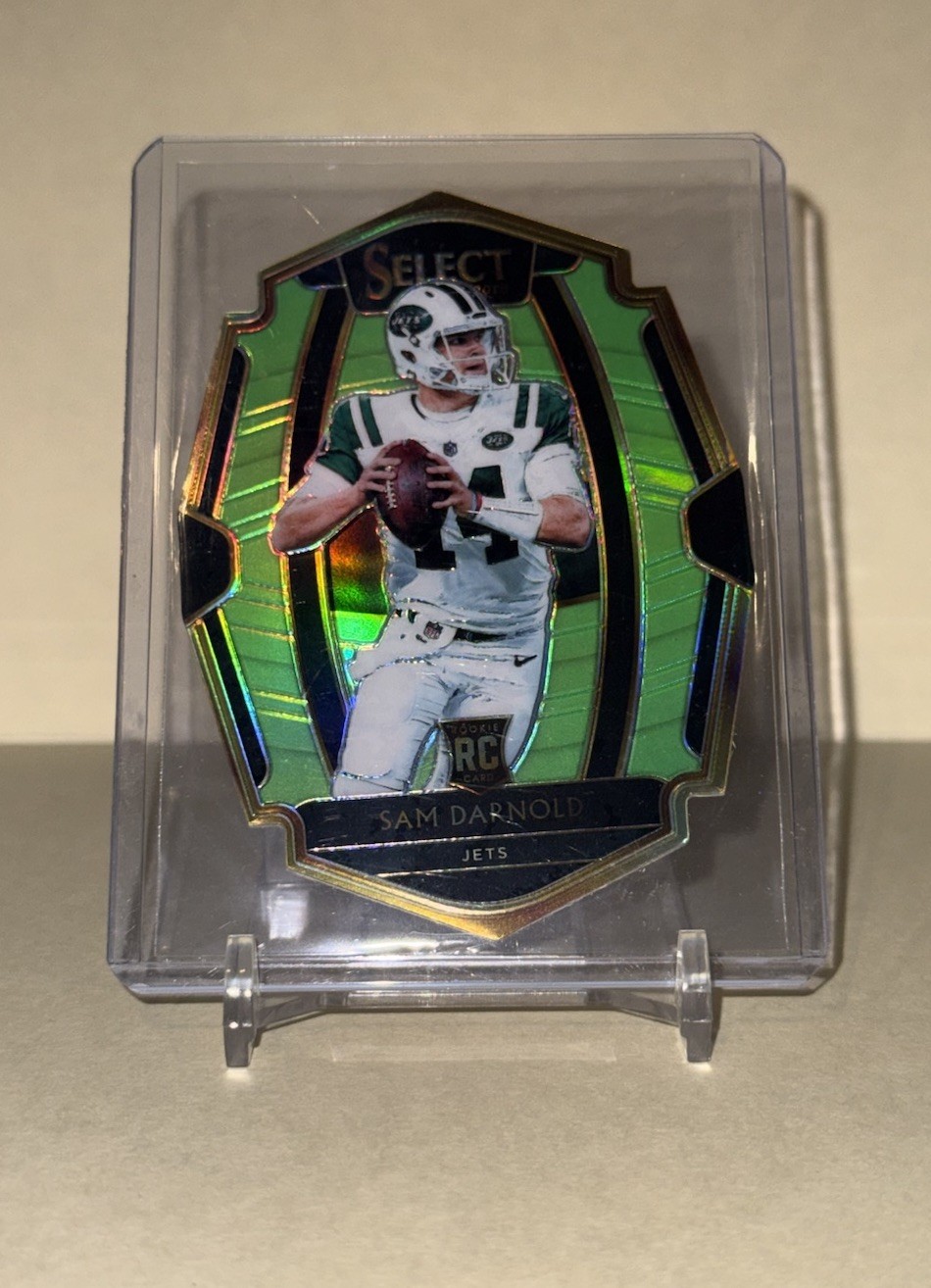 2018 Panini Select Neon Green Prizm Sam Darnold RC #107 /49 Jets Premier Level