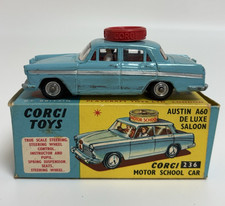 Vintage Corgi 236 Austin A60 DE Luxe Saloon Motor School Car In Original Box