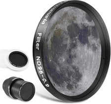 Telescope Moon Filter 2 Inch, Neutral Density Telescope Filter ND96-0.9 with 13 
