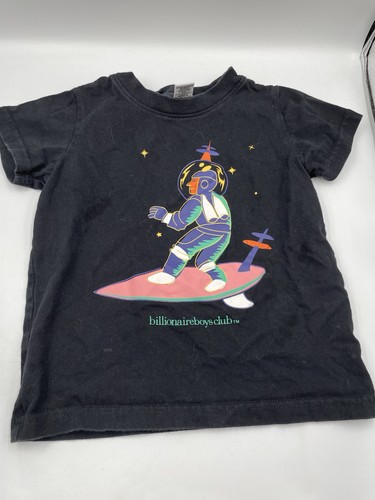 Billionaire Boys Club Boys Astronaut Graphic Short Sleeve T-Shirt Size 3T - Picture 2 of 5