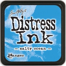 Ranger DMINI-40132 Distress Mini Ink Pad-Salty Ocean