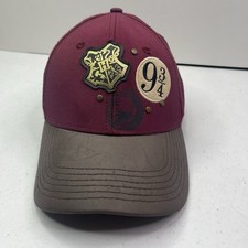 Harry Potter Hogwarts Crest Platform 9 3/4 Hat Maroon Red Cap