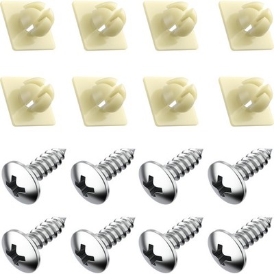 PRIME AVE Stainless Steel License Plate Screws   Truss Head, 