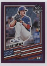 2026 Panini Stars & Stripes Prizm Purple Prizm 112/199 Liam Peterson #143 0xr1