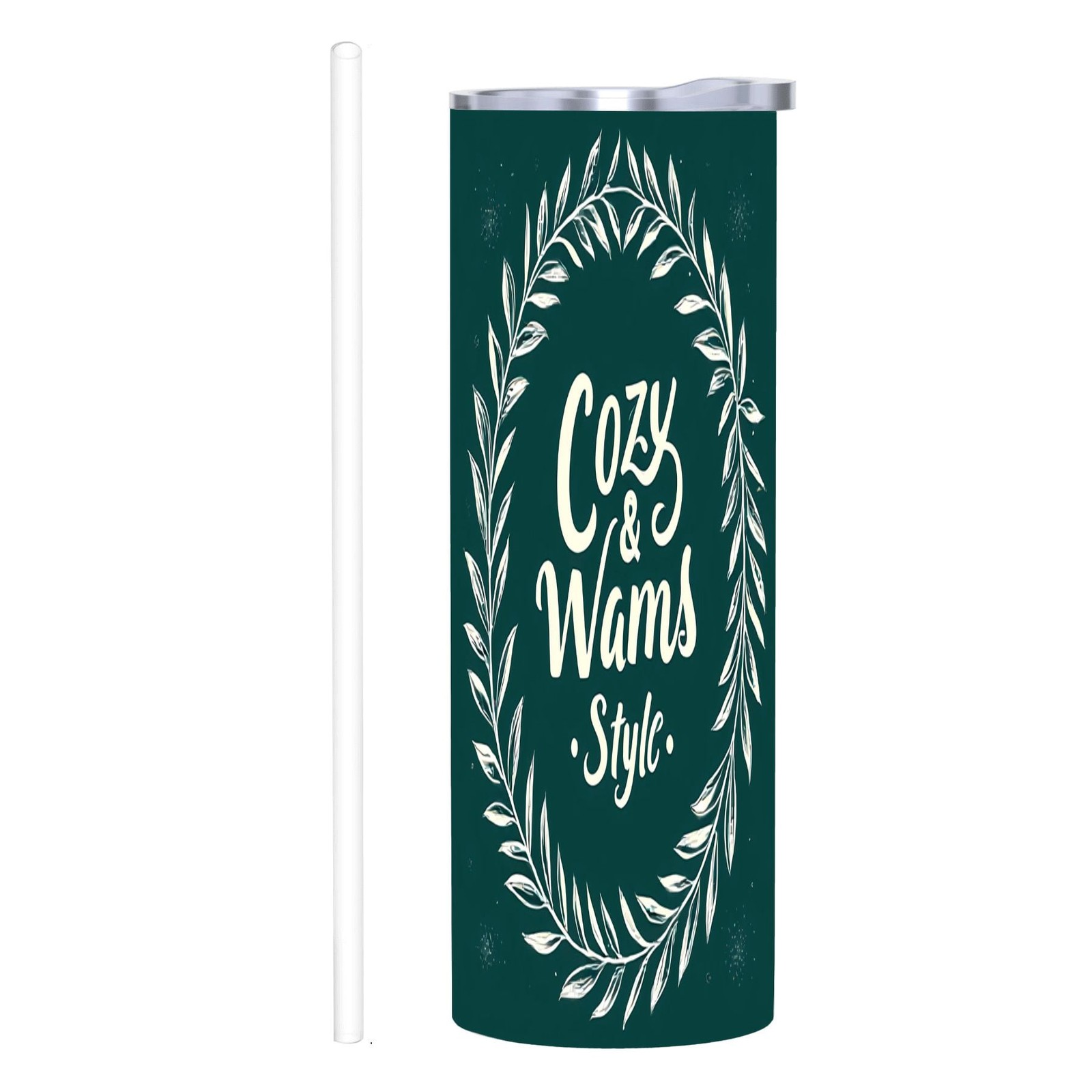 20 oz Stainless Steel Insulated Tumbler - Cozy & Warm Style 