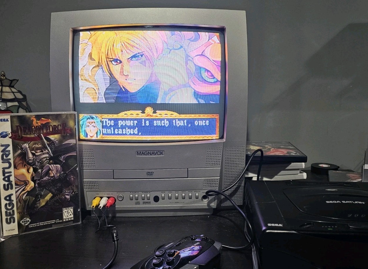 Dragon Force Sega Saturn-Manual Memory Card-Registration Card  Promotional Paper