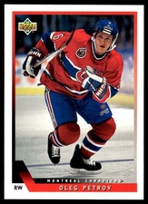 1993-94 Upper Deck #84 Oleg Petrov Montreal Canadiens Hockey Card