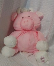 Vintage Fisher Price Puffalump Rare Pink Cow No Dress.