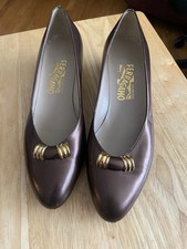 VINTAGE SALVATORE FERRAGAMO WOMENS SHOES 10b