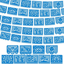 Vitalcozy 4 Pack 59 Ft Mexican Papel Picado Banner Plastic Mexican Talavera Part