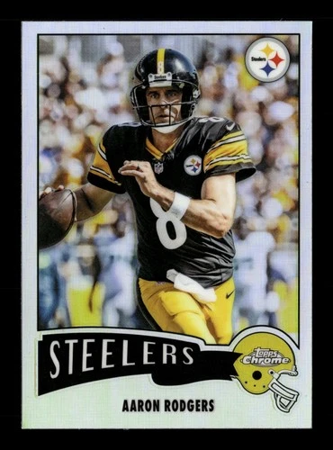 2025 Topps Chrome Aaron Rodgers Refractor (RAW)