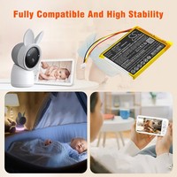 BATTERIE 3000mAh Type BAT-B2S For Truelife Nannycam R7 VB805PRO, Iegeek Baby 1T