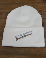 Got Clarinet Embroidered Beanie Novelty Gift Musician Student School Band